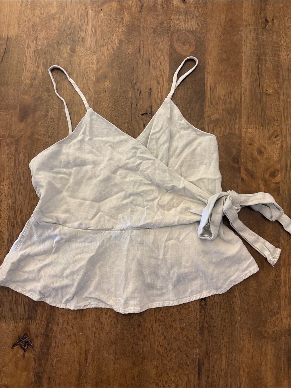 Wrap Camisole Top with Side Tie